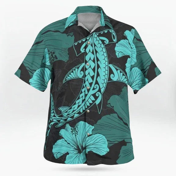 Hammerhead Flow Shirt – Aussie Dreamtime Polynesian Edition - Aussie Dreamtime