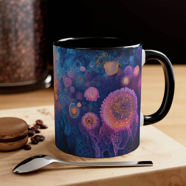 Aussie Dreamtime Aussie Dreamtime Colorful Accent Mug - Colorful Underwater Dreamscape 11oz Accent Mug - View 1