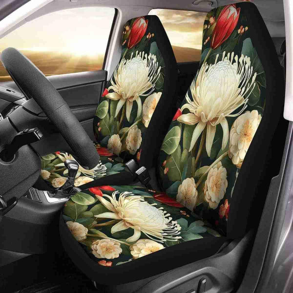 Aussie Dreamtime Australia Car Seat Cover - Eucalyptus and Waratah - View 1