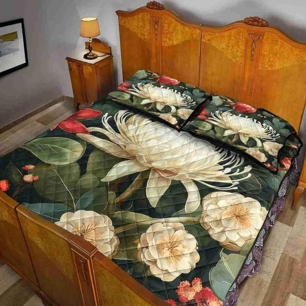 Aussie Dreamtime Australia Quilt Bed Set - Eucalyptus and Waratah - View 2