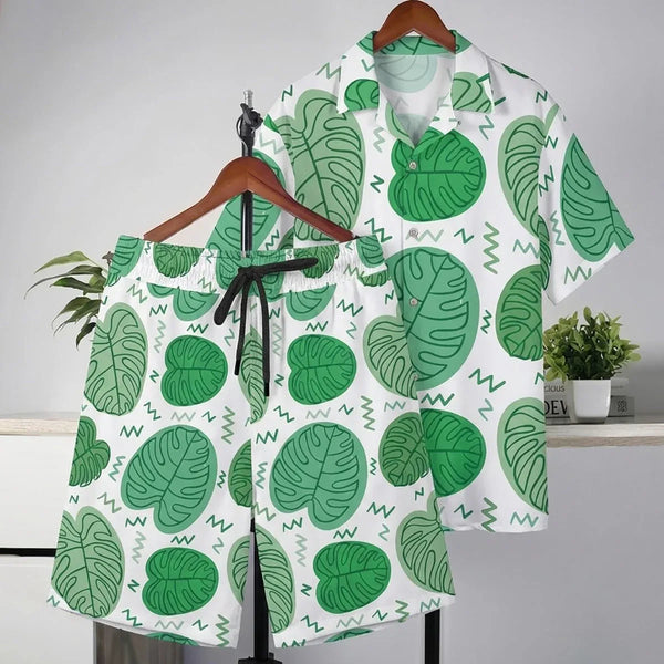 Zigleaf Flow Hawaiian Shirt And Shorts Sets – Aussie Dreamtime Tropical Edition - Aussie Dreamtime