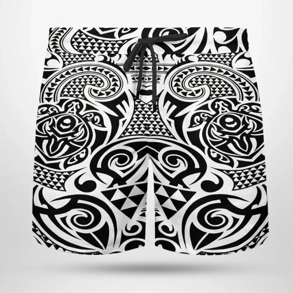 Turtle Sigil Tatau Beach Shorts – Aussie Dreamtime Polynesian Edition - Aussie Dreamtime