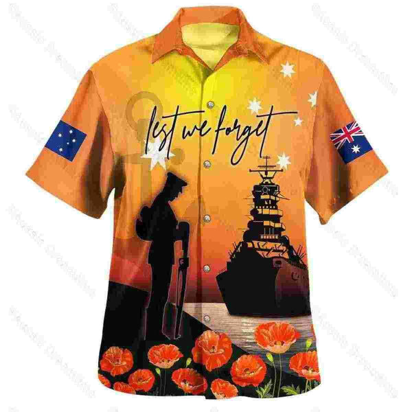 Aussie Dreamtime Australia Remembrance Day Hawaiian Shirt - Royal Australian Navy Remembrance - View 1