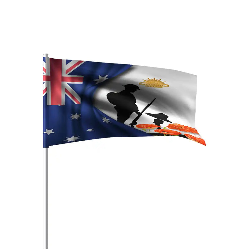 Remembrance Day Lest We Forget Flag | Aussie Dreamtime