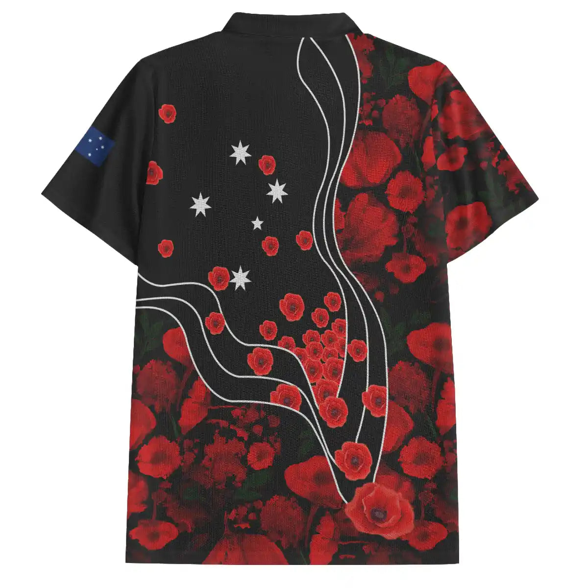 Australia Remembrance Day Polo Shirt - Remembrance Vintage Poppy Flower ...