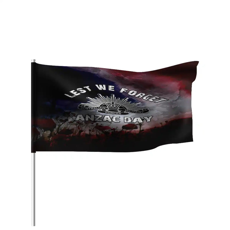 Australia Remembrance Day Flag - Remembrance Spirit Vintage Style Flag ...