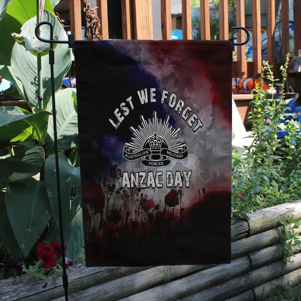 Australia Remembrance Day Flag - Remembrance Spirit Vintage Style Flag ...
