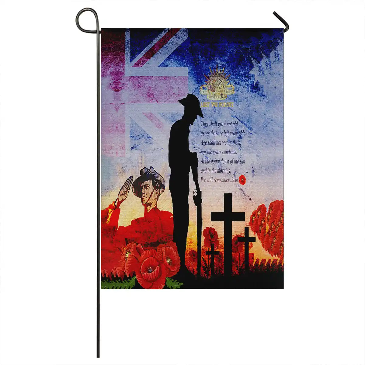 Australia Remembrance Day Flag - Remembrance Vintage Flag – Aussie ...
