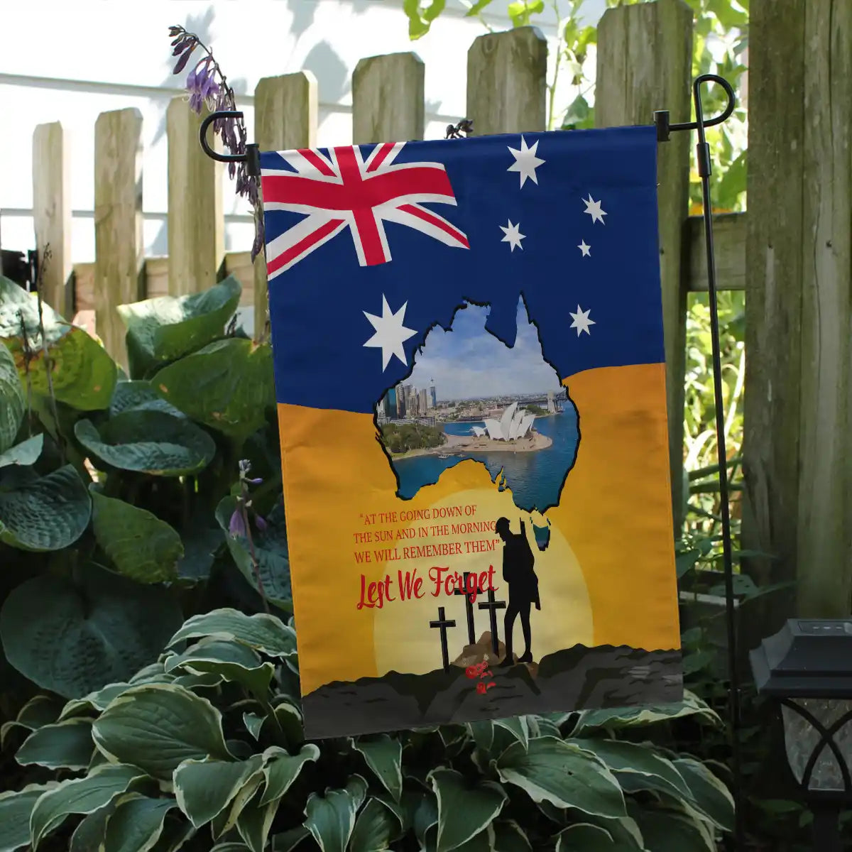 Australia Remembrance Day Flag - Lest We Forget Australia Map Flag ...