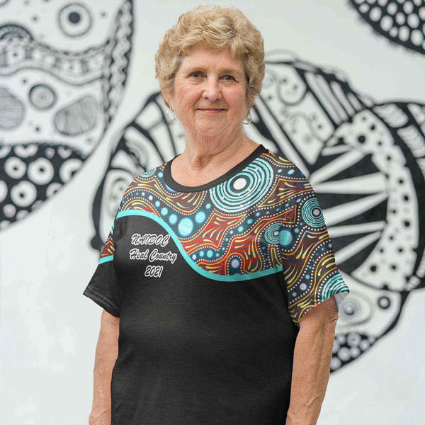 Aussie Dreamtime Australia Naidoc Week 2021 T-Shirt - Naidoc Heal Country Aboriginal Patterns (Restock) T-Shirt - View 1