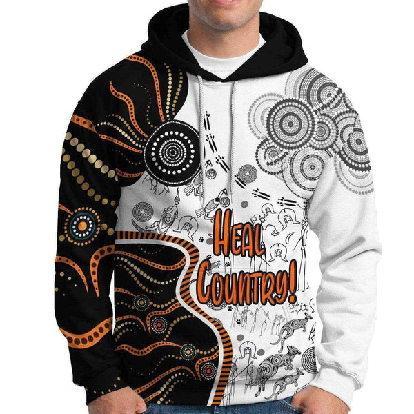Aussie Dreamtime Australia Naidoc Week 2021 Hoodie - Heal Country Theme With Aboriginal Culture Hoodie - View 1