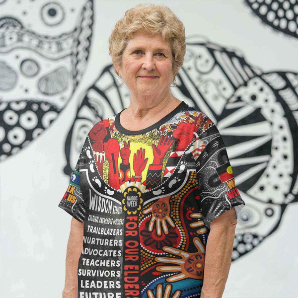 Aussie Dreamtime Australia Naidoc Week 2023 T-Shirt - Pay Homage To Our Elders (Restock) T-Shirt - View 1