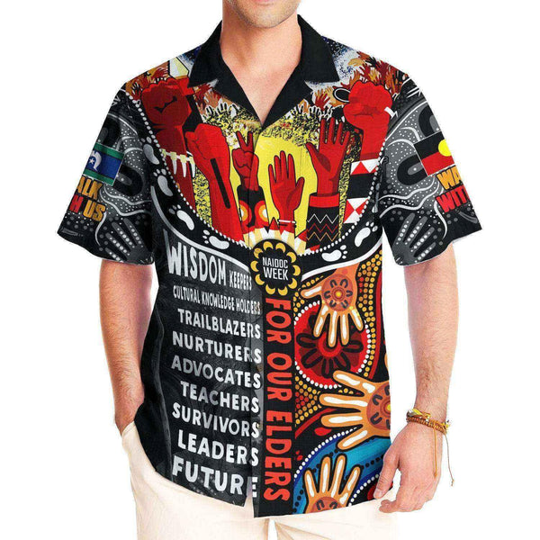 Aussie Dreamtime Australia Naidoc Week 2023 Hawaiian Shirt - Pay Homage To Our Elders (Restock) Hawaiian Shirt - View 1