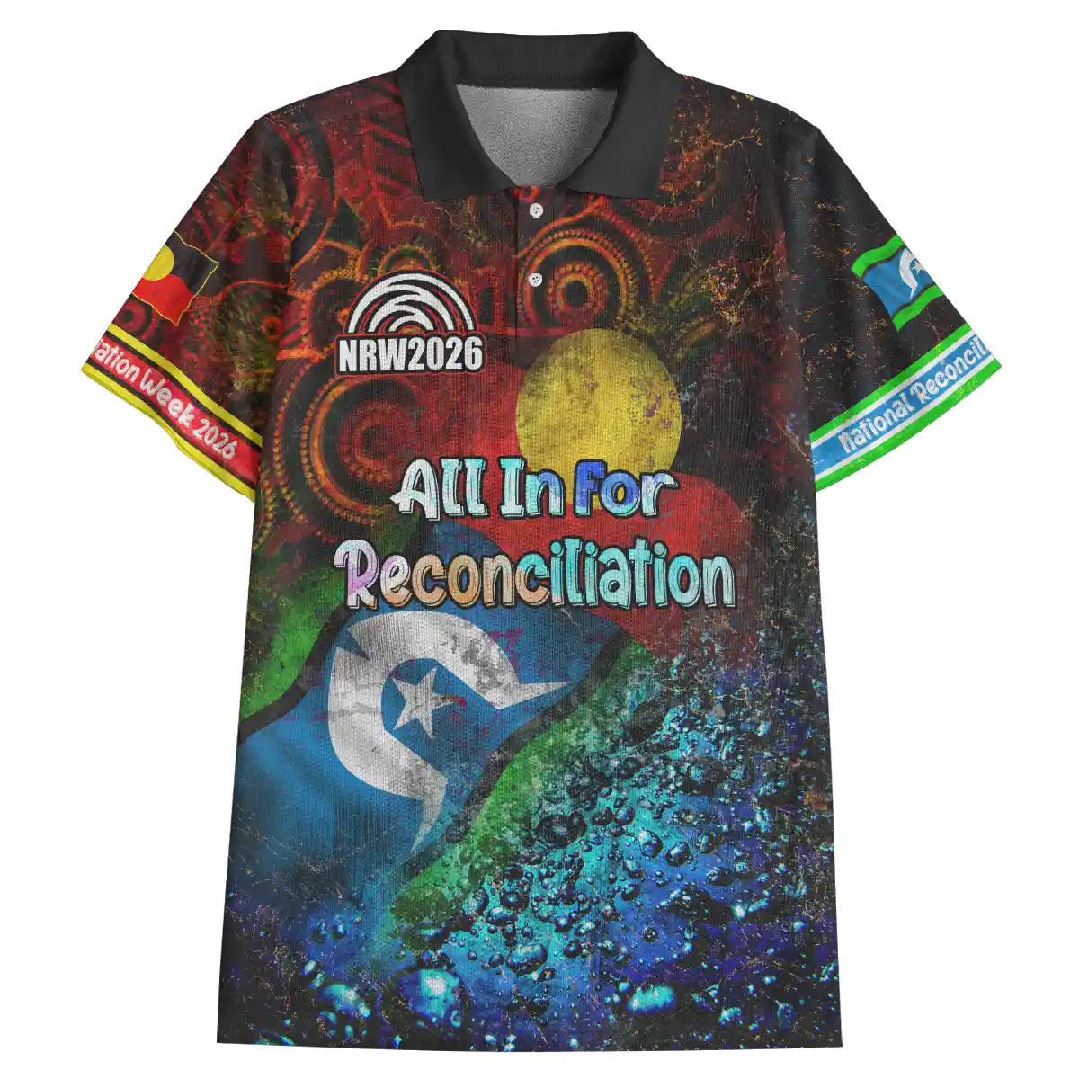 Polo Shirt National Reconciliation Week 2026 Vintage Indigenous Flags ...