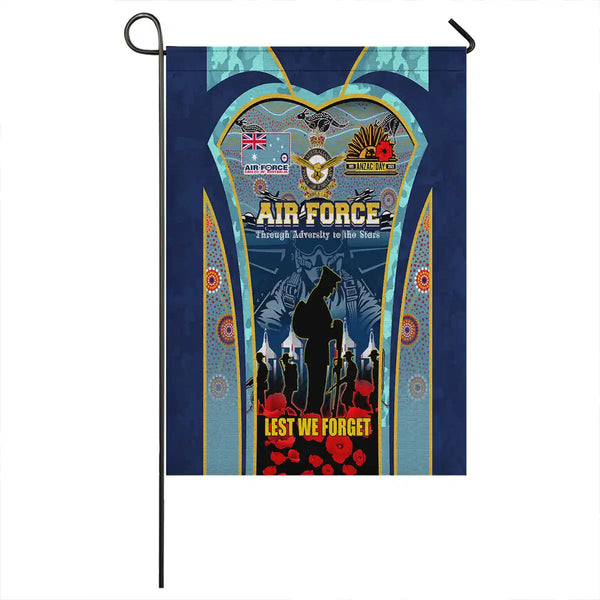 Aussie Dreamtime Australia Remembrance Day Flag - Royal Air Forces Indigenous Camouflage Inspired - View 1