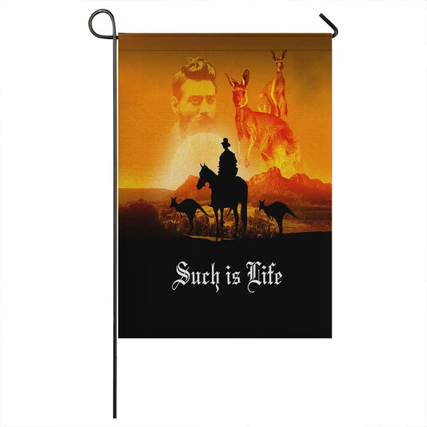 Aussie Dreamtime Australia Remembrance Day Flag - Ned Kelly The Story of Australia Legend - View 1