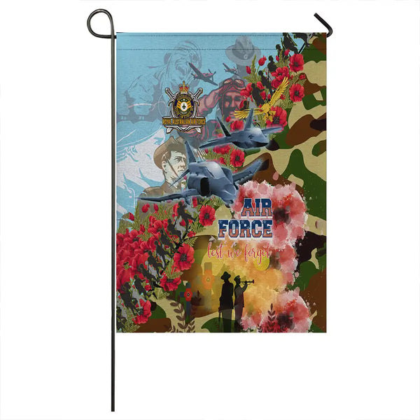Aussie Dreamtime Australia Remembrance Day Flag - The RAAF Remembrance Spirit Camouflage - View 1
