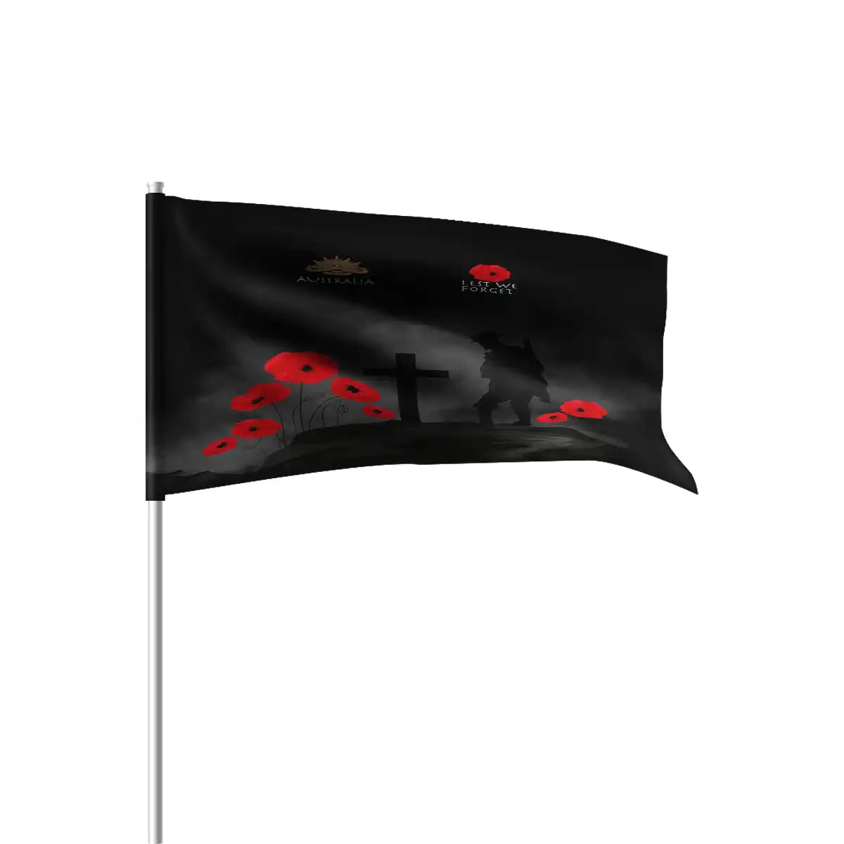 Remembrance Day Lest We Forget Flag | Aussie Dreamtime